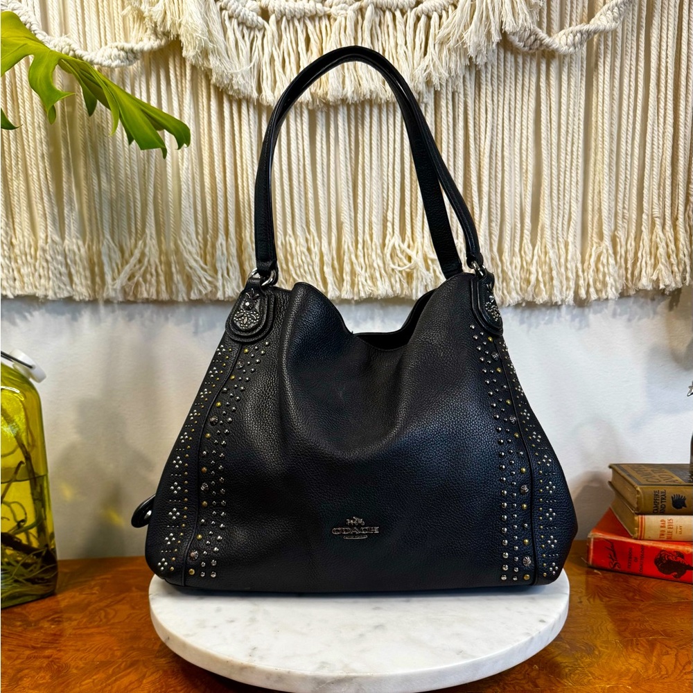 Coach Edie Shoulder Bag w/ Western Rivets